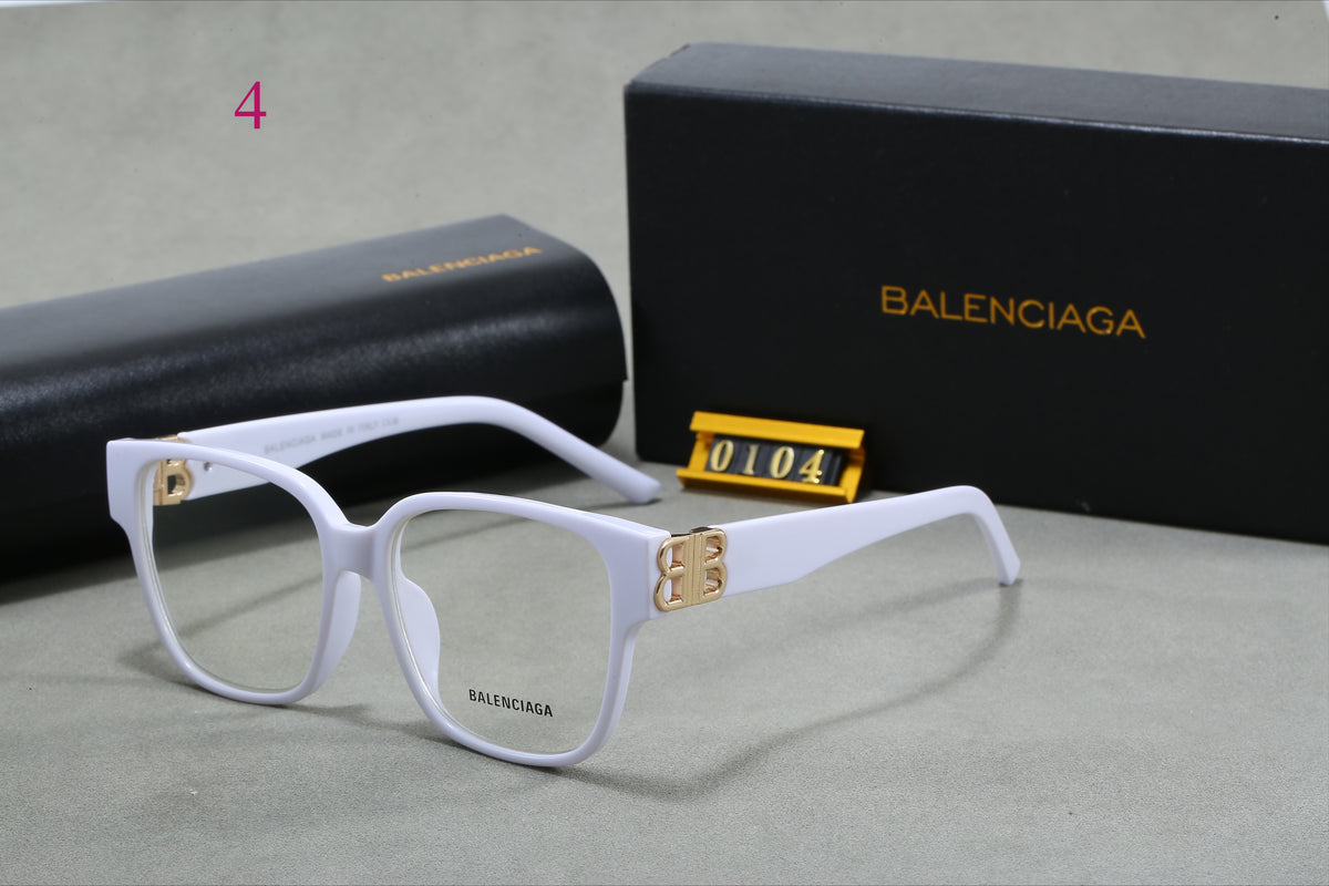 Flat-Top Square Sunglasses with Logo Hinges