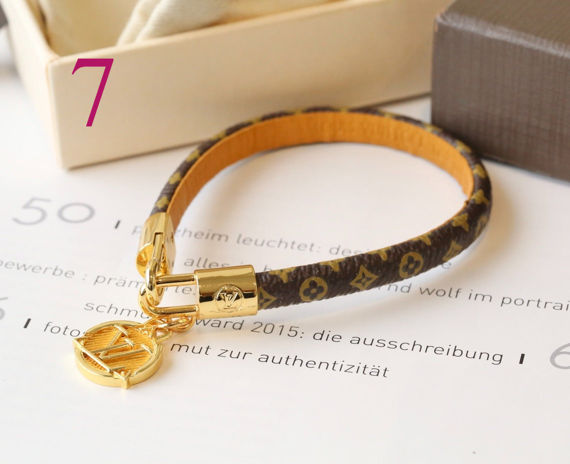 Monogram Charm Strap Bracelets - 21 Style Options