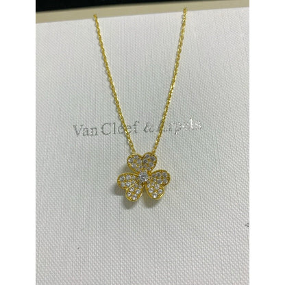 Clustered Flower Pendant Necklace - Size Options