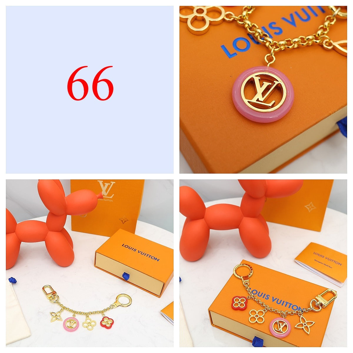 Premium Fashion Keychain Stylish Accessory、L*V Series、𝐊𝐞𝐲𝐜𝐡𝐚𝐢𝐧𝐬 & 𝐊𝐞𝐲 𝐑𝐢𝐧𝐠𝐬（𝐇）