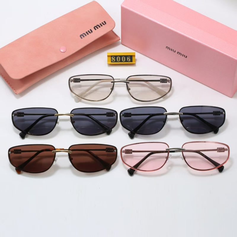 Classic Aviator Sunglasses with Wide Double Bridge