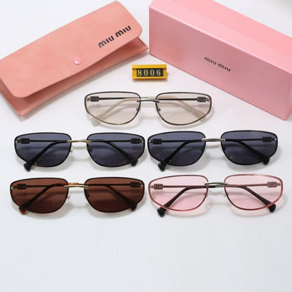 Classic Aviator Sunglasses with Wide Double Bridge
