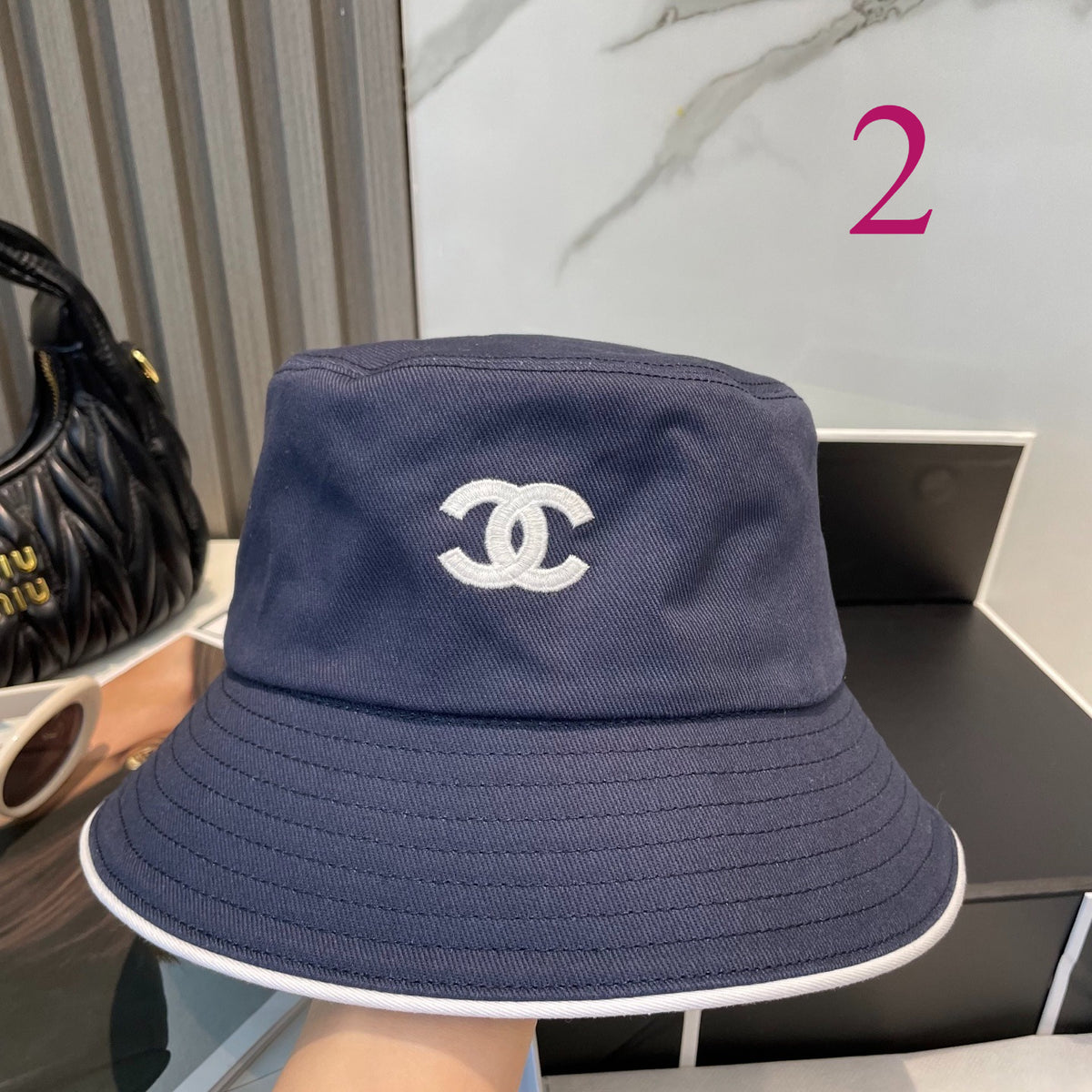 Adjustable Sun Hat for Men Women Outdoor UV Protection CH*NEL Series、Fashion Caps