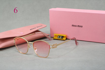Oversized Rounded Square Sunglasses with Slim Metal Frames