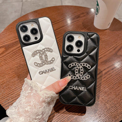 Fashion Aesthetic Shock Absorbing Protective Phone Case CH*NEL Series、Fashion Phone Case