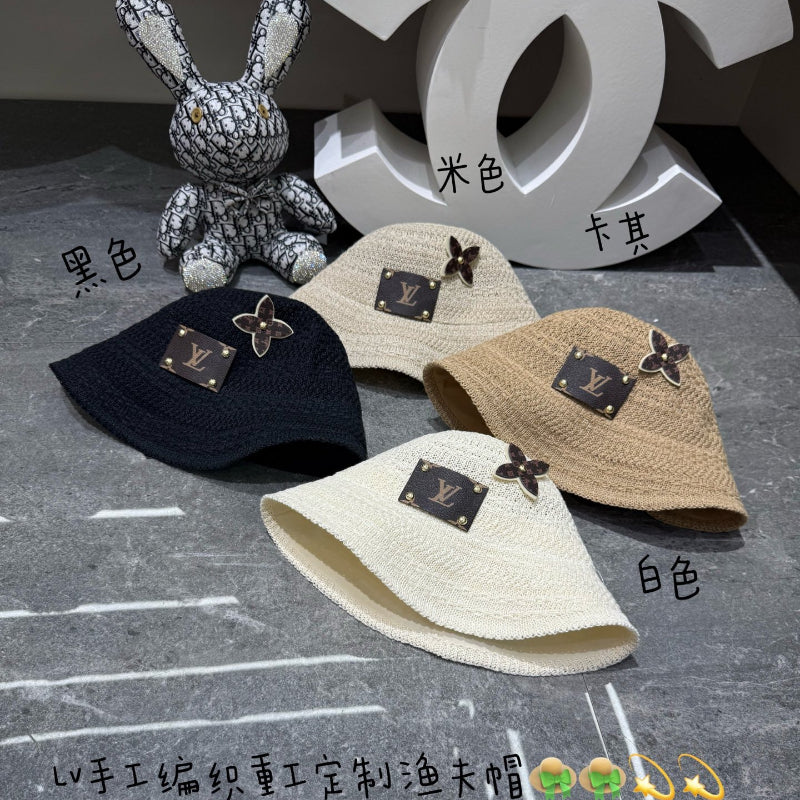 Adjustable Sun Hat for Men Women Outdoor UV Protection L*V Series、Fashion Caps
