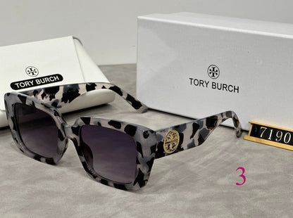 Oversized Square Sunglasses with Rounded Full Rims