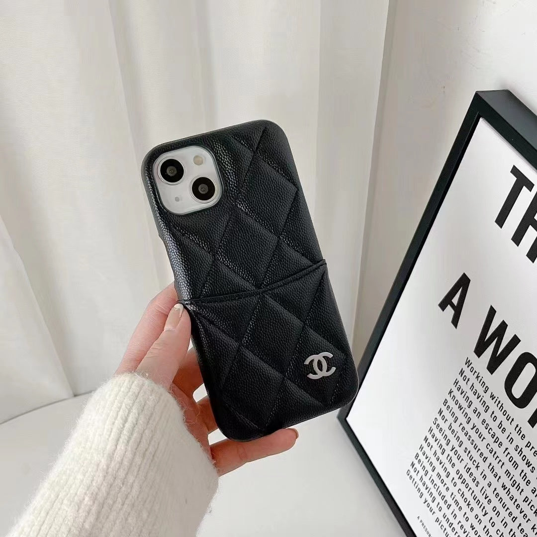 Fashion Aesthetic Shock Absorbing Protective Phone Case CH*NEL Series、Fashion Phone Case