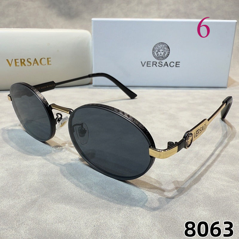 Oval Aviator Sunglasses with Slim Metal Frames