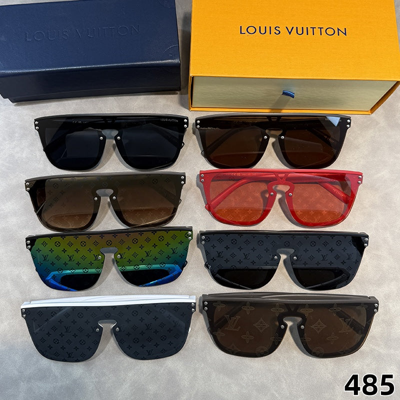 Monogram Wraparound Shield Sunglasses