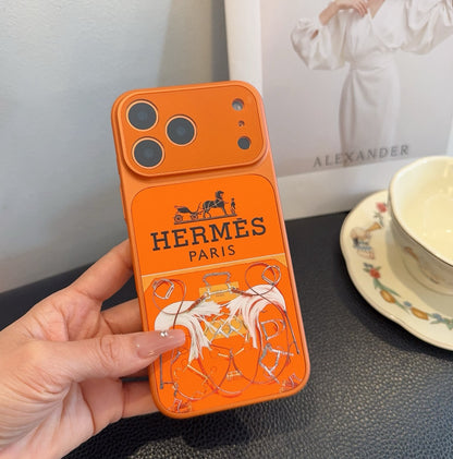 Fashion Aesthetic Shock Absorbing Protective Phone Case  He*mes Series、Fashion Phone Case