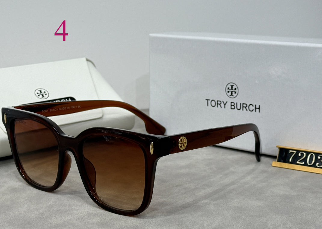 Square Sunglasses with Raised Double Bridge
