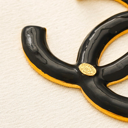 Alloy Stamped Logo Brooch,Brooches Collection、CH*NEL Series