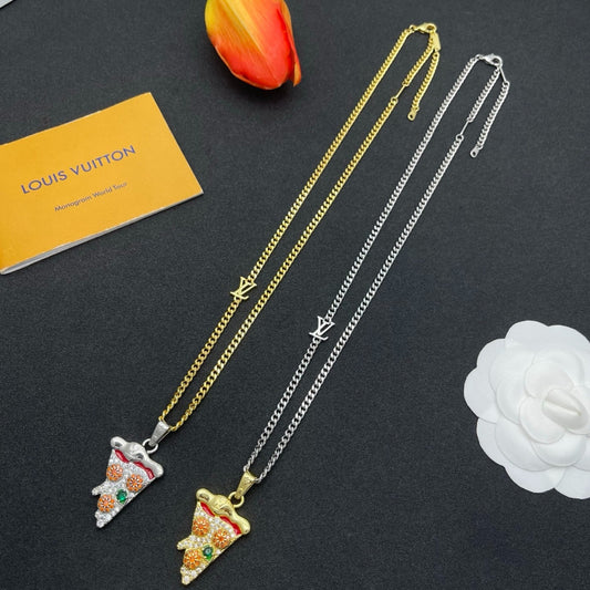 Ice Cream Cone Pendant Necklace