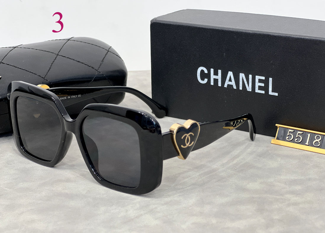 Oversized Square Sunglasses with Deep Beveled Rims