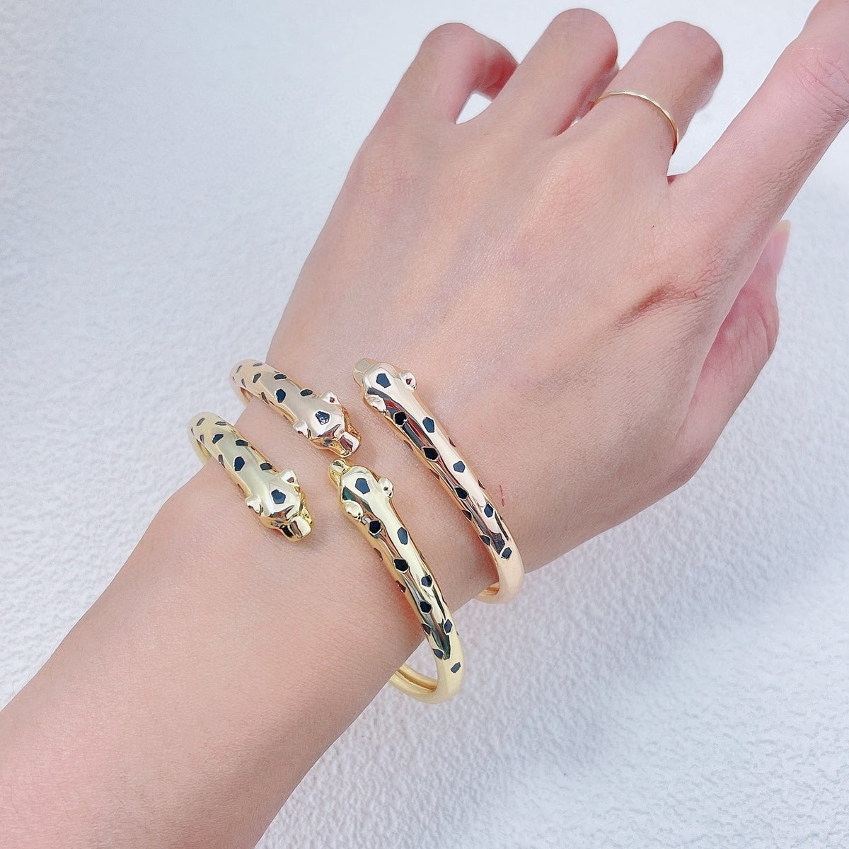 Panther Wrap Bangle Bracelet