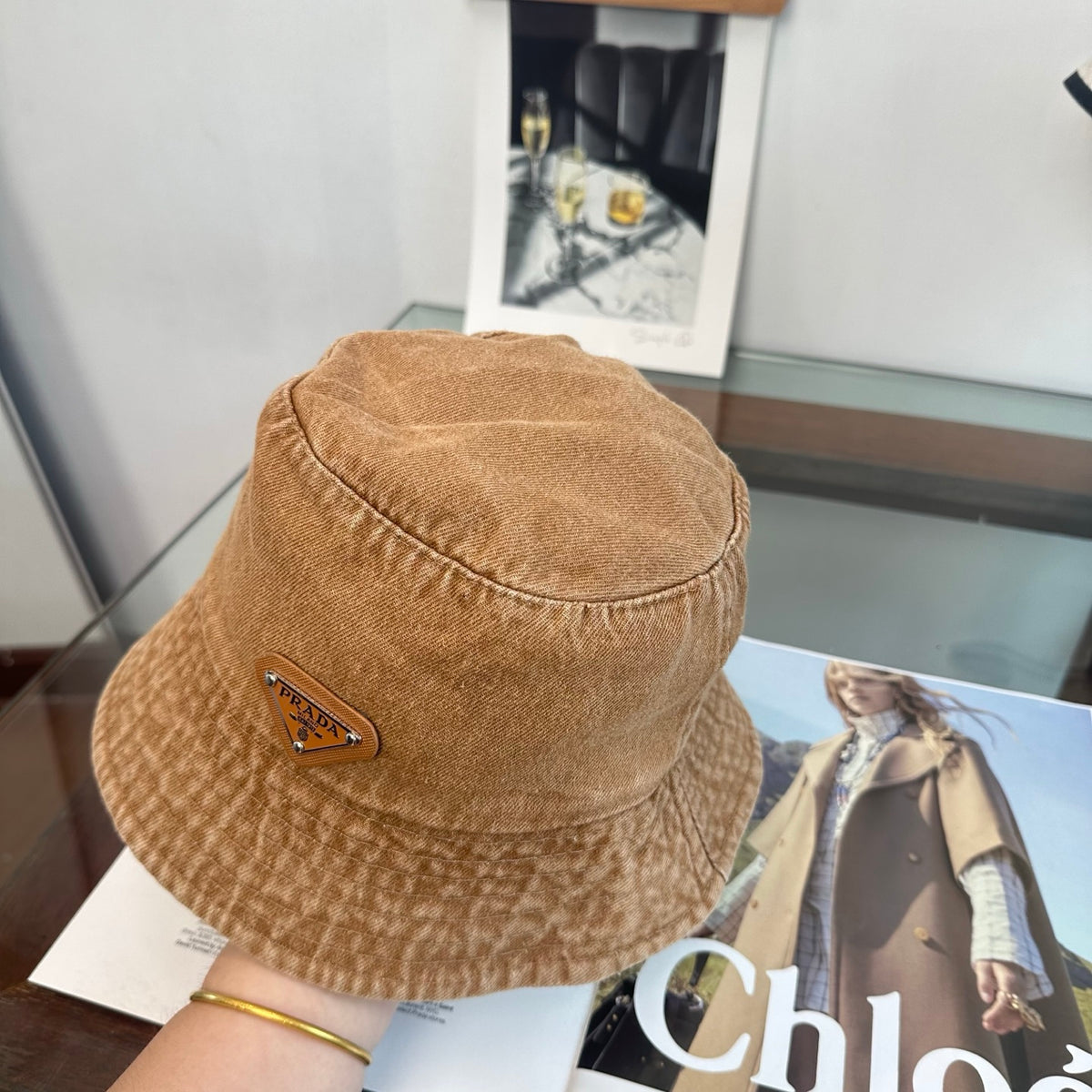 Adjustable Sun Hat for Men Women Outdoor UV Protection Pr*da Series、Fashion Caps