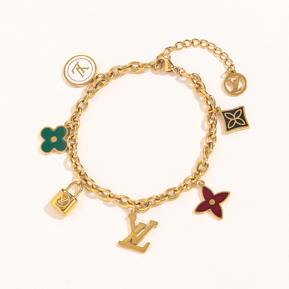 Set di collana e bracciale stampati in acciaio inossidabile 304