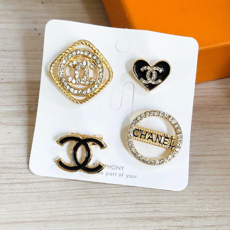 Alloy Stamped Logo Brooch,Brooches Collection、CH*NEL Series