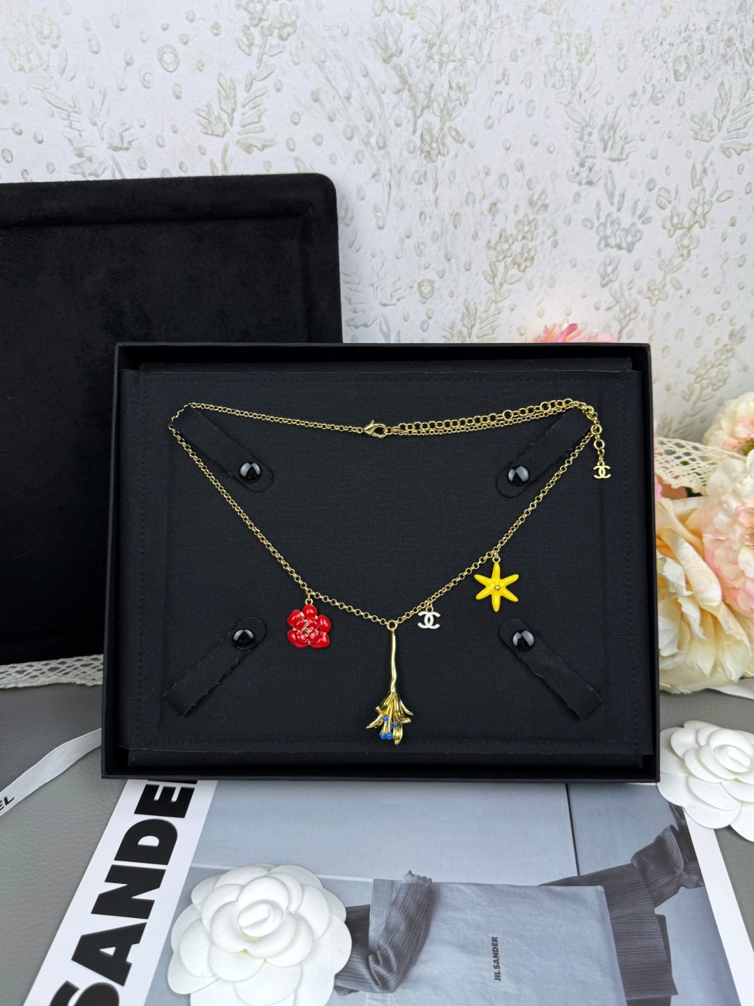 Botanical Charm Y-Drop Necklace