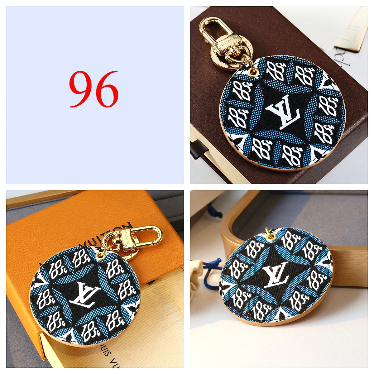 Premium Fashion Keychain Stylish Accessory、L*V Series、𝐊𝐞𝐲𝐜𝐡𝐚𝐢𝐧𝐬 & 𝐊𝐞𝐲 𝐑𝐢𝐧𝐠𝐬（𝐇）