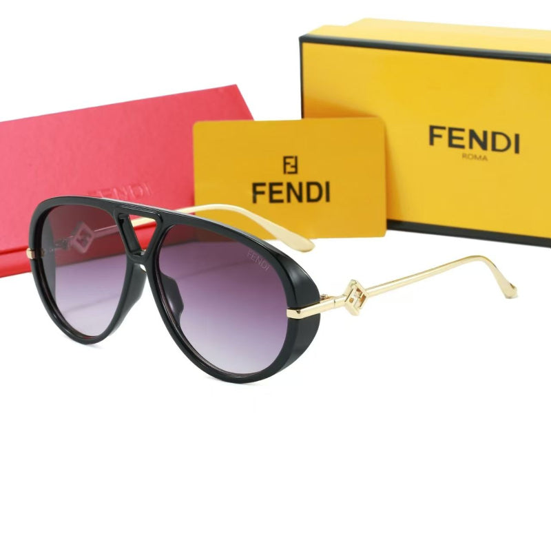 Teardrop Aviator Sunglasses with Openwork Metal Temples