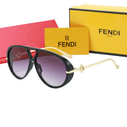 Teardrop Aviator Sunglasses with Openwork Metal Temples