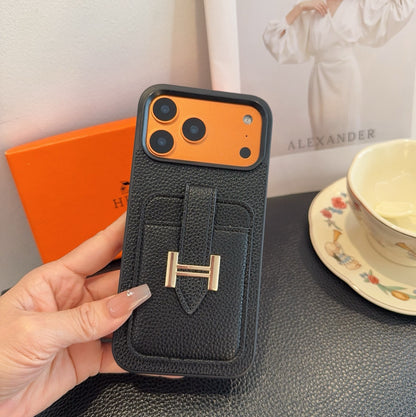 Fashion Aesthetic Shock Absorbing Protective Phone Case  He*mes Series、Fashion Phone Case