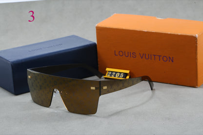 Monogram Shield Sunglasses with Rimless Lens