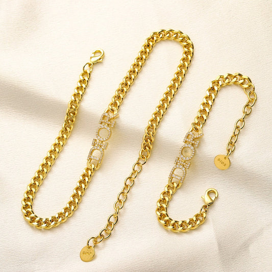 304 Stainless Steel Round Medallion Chain Bracelet & Necklace - Individual or Set