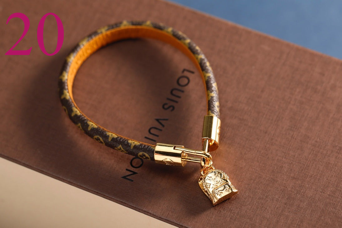 Monogram Charm Strap Bracelets - 21 Style Options