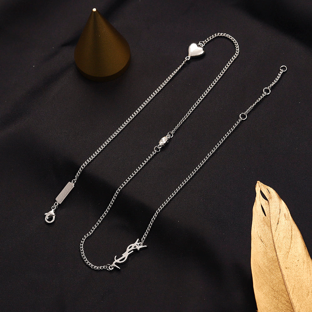 Set di orecchini, bracciale e collana in acciaio inossidabile 304