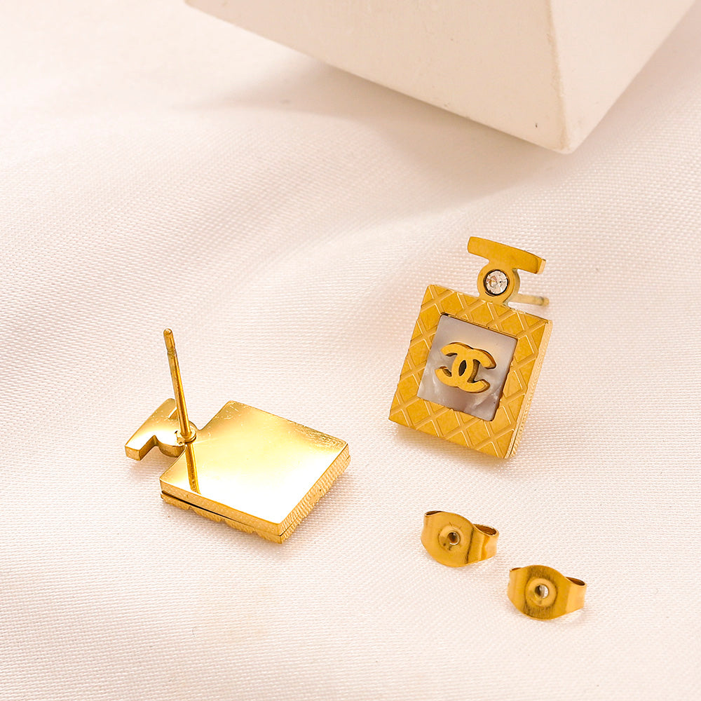Set collana e orecchini in acciaio inossidabile 304