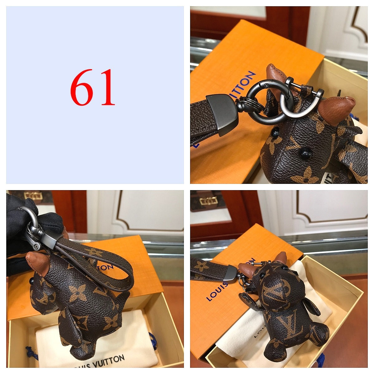 Premium Fashion Keychain Stylish Accessory、L*V Series、𝐊𝐞𝐲𝐜𝐡𝐚𝐢𝐧𝐬 & 𝐊𝐞𝐲 𝐑𝐢𝐧𝐠𝐬（𝐇）