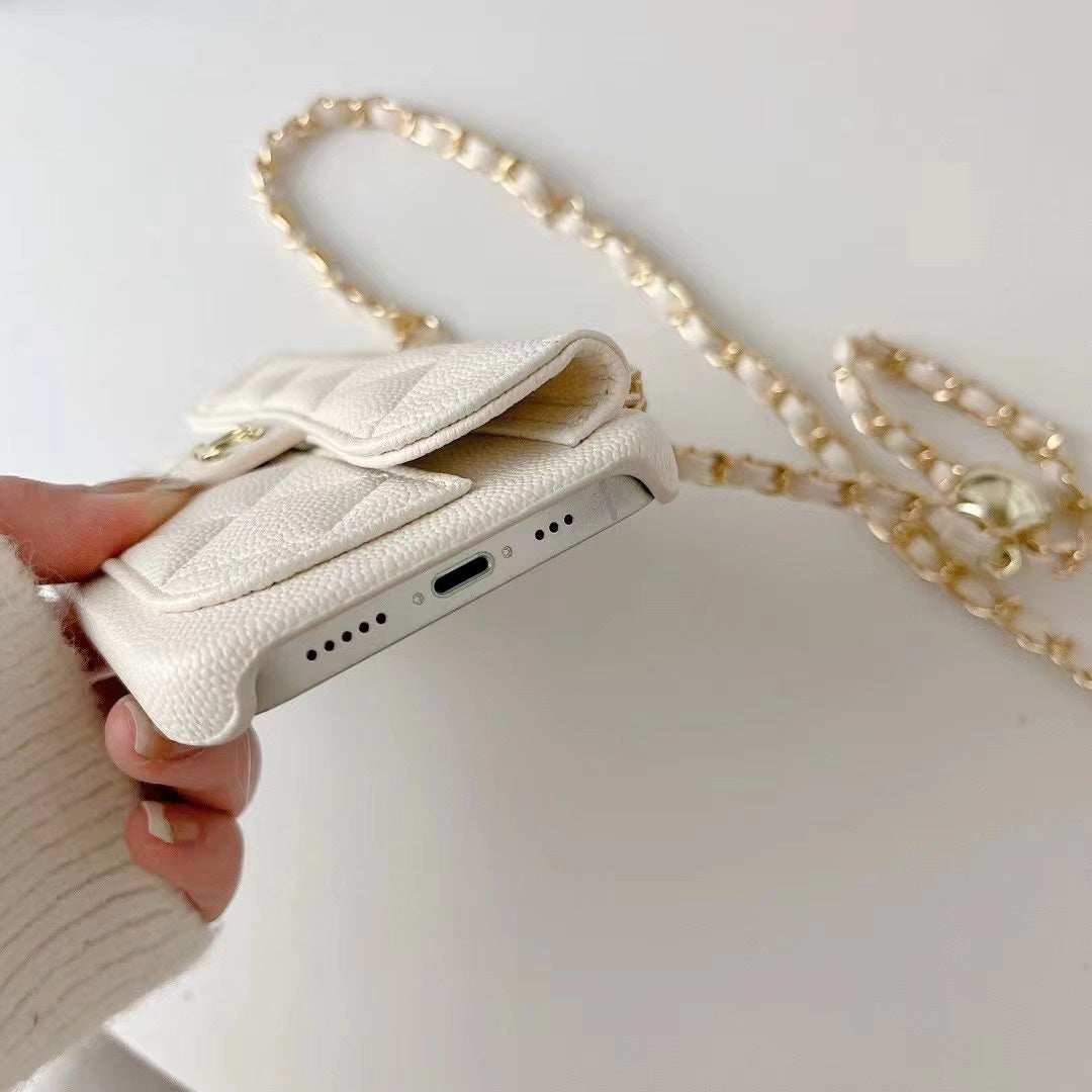 Fashion Aesthetic Shock Absorbing Protective Phone Case CH*NEL Series、Fashion Phone Case