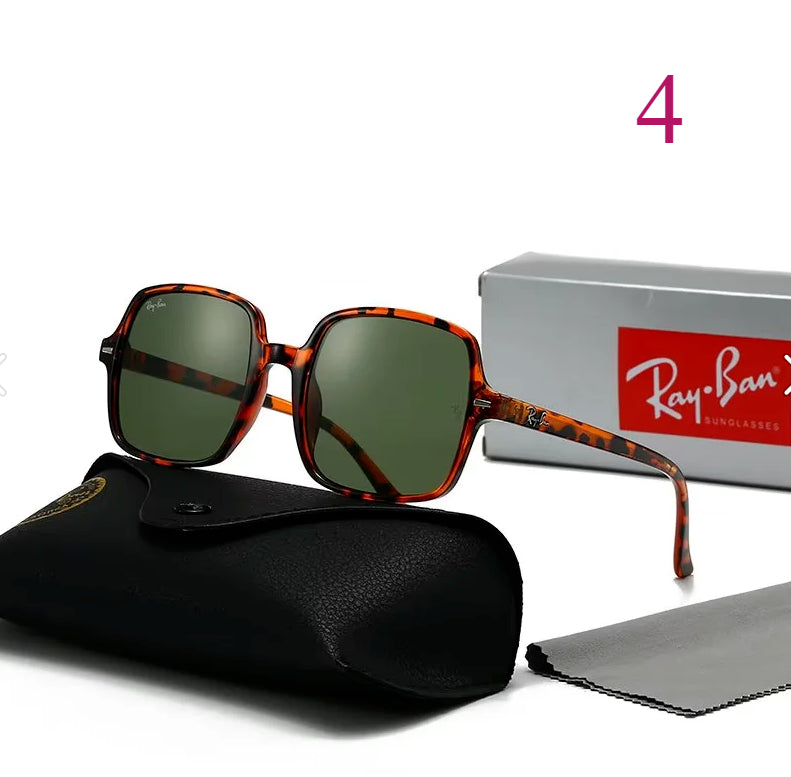 Square Navigator Sunglasses with Slim Double Bridge