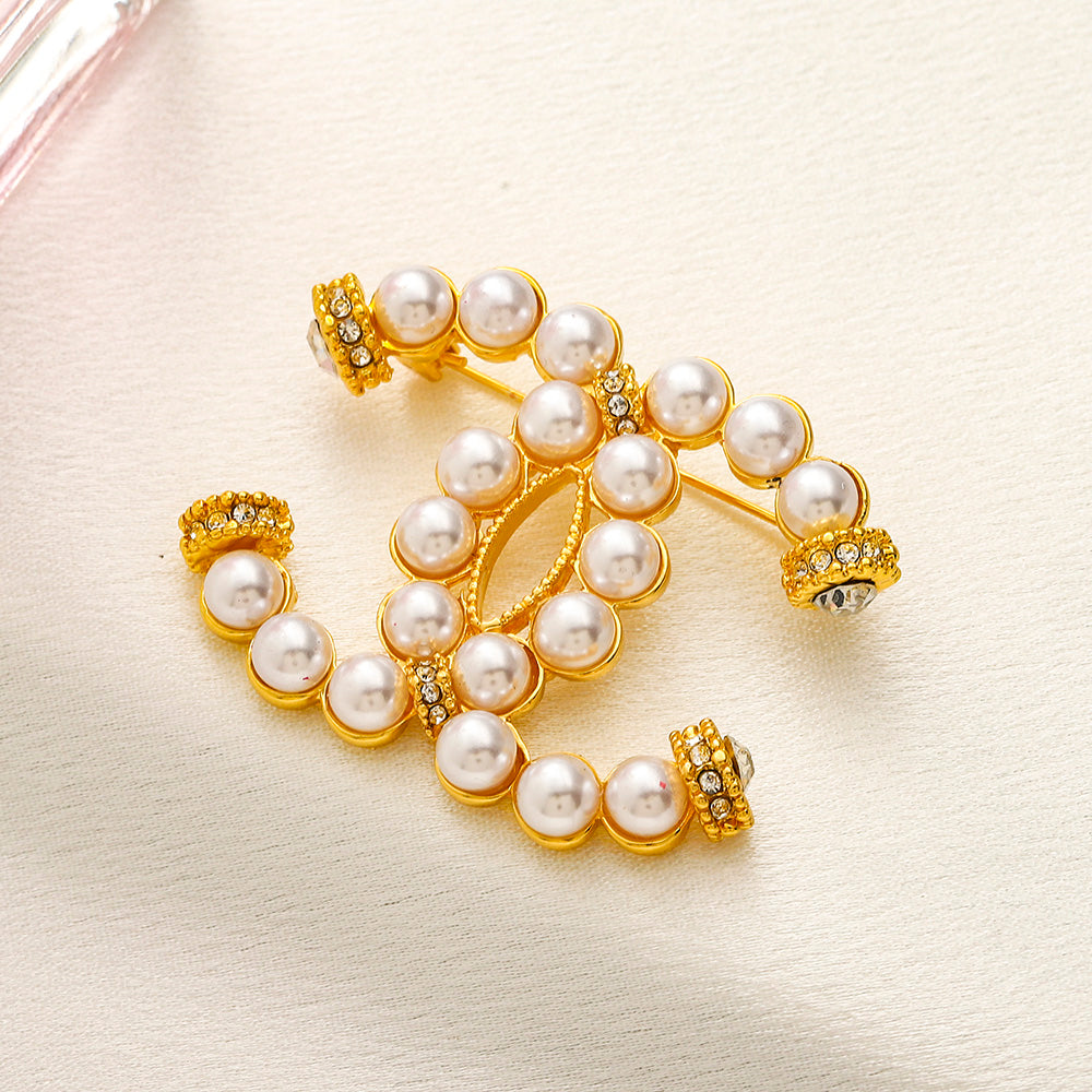 Alloy Steel Stamped Brooch,Brooches Collection、CH*NEL Series