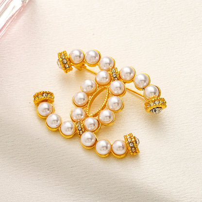 Alloy Steel Stamped Brooch,Brooches Collection、CH*NEL Series