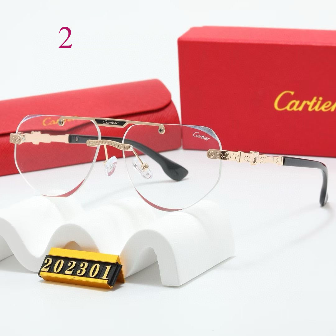 Slim Aviator Sunglasses with Straight Brow Bar
