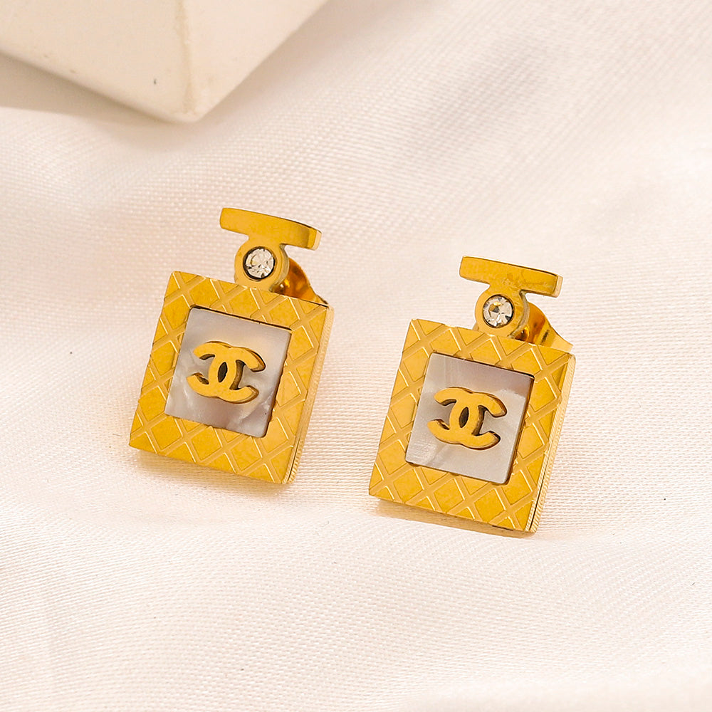Set collana e orecchini in acciaio inossidabile 304