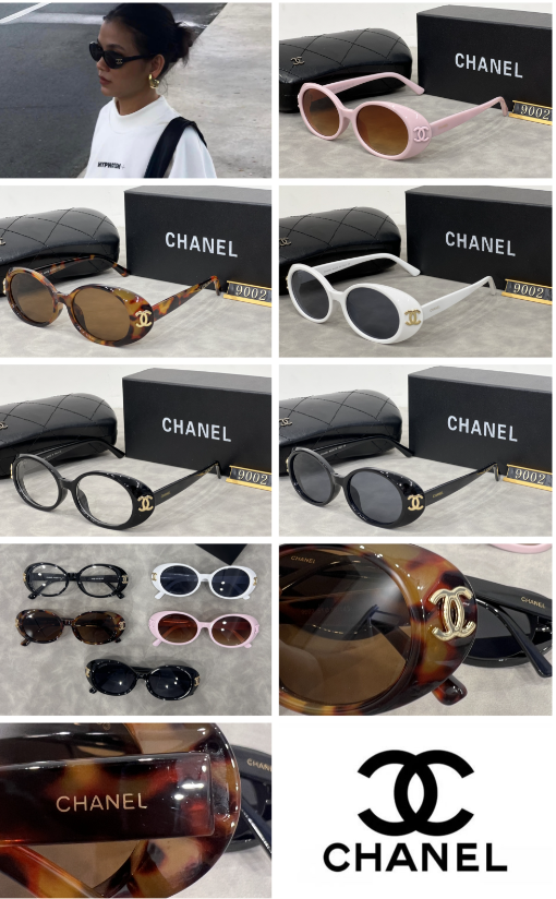 Small Oval Sunglasses with Rounded Browline