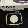 Two-Tone Bow Motif Choker