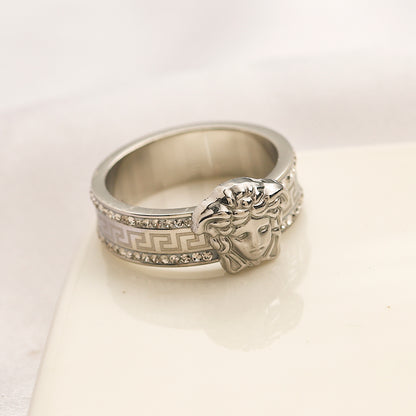 Copper Zirconium Real Gold Plated Ring,Rings Collection、V*rsace  Series