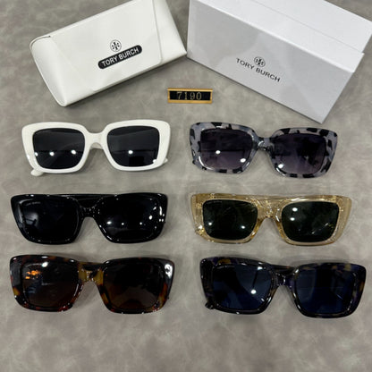 Oversized Square Sunglasses with Rounded Full Rims