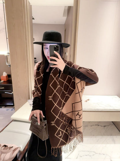Diamond Lattice Wrap Scarf