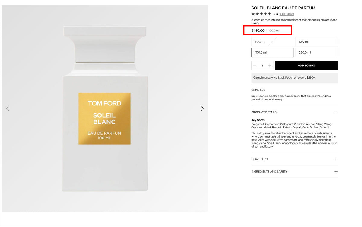 Soleil Blanc Eau de Parfum
