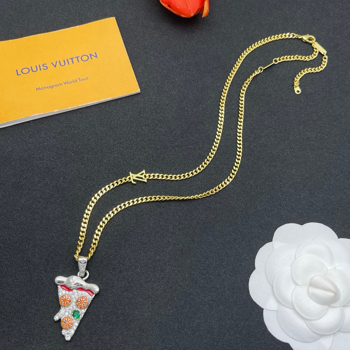 Ice Cream Cone Pendant Necklace