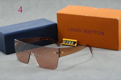 Monogram Shield Sunglasses with Rimless Lens