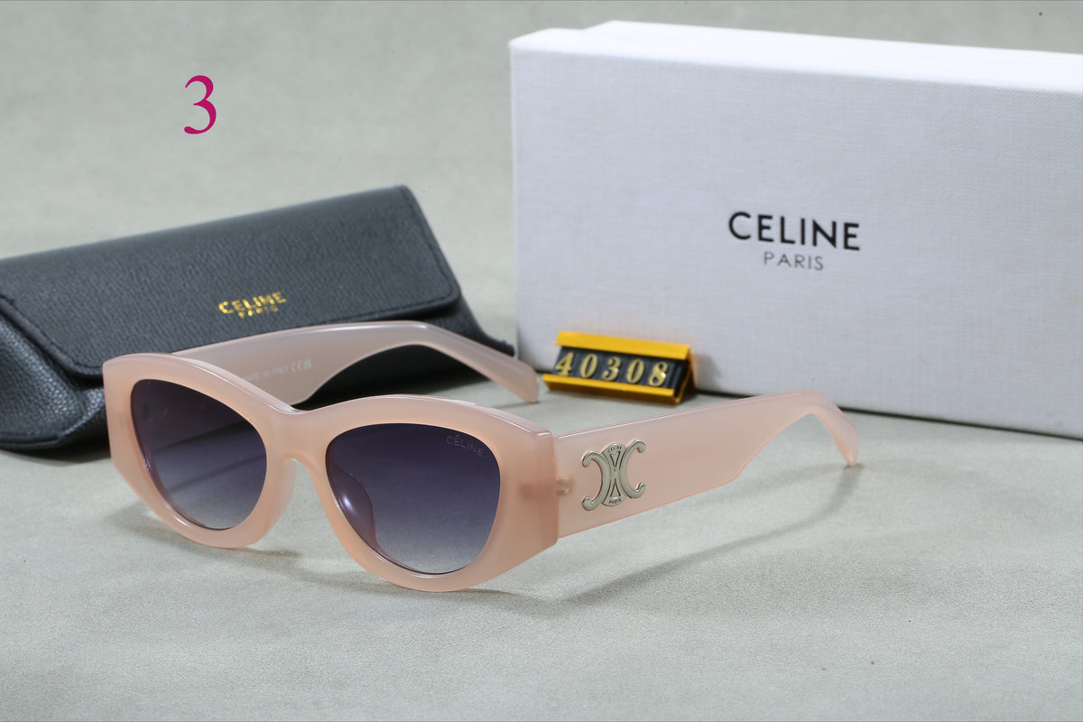 Cat Eye Sunglasses with Wide Temples