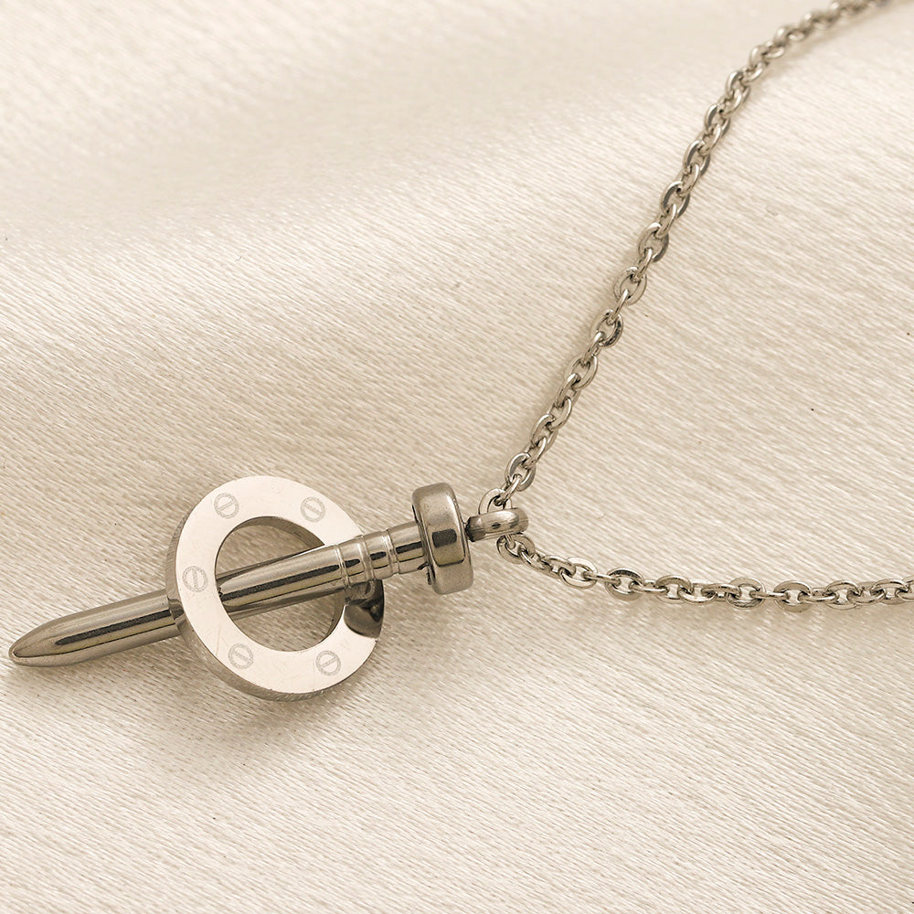 304 Stainless Steel Spike Charm Earrings & Necklace Collection
